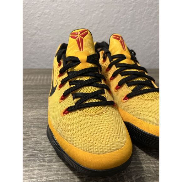 Nike Kobe 9 IX EM Low Bruce Lee 646701-700 Yellow Sneaker Shoes Sz Mens 8.5 - Picture 4 of 16